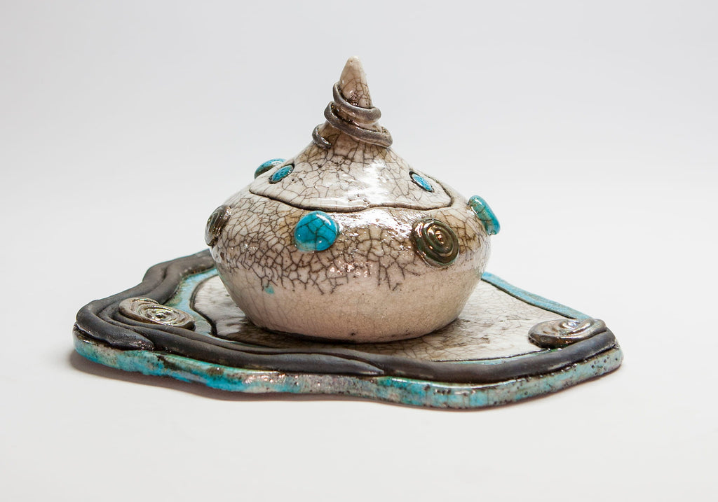 joyero raku con tapa
