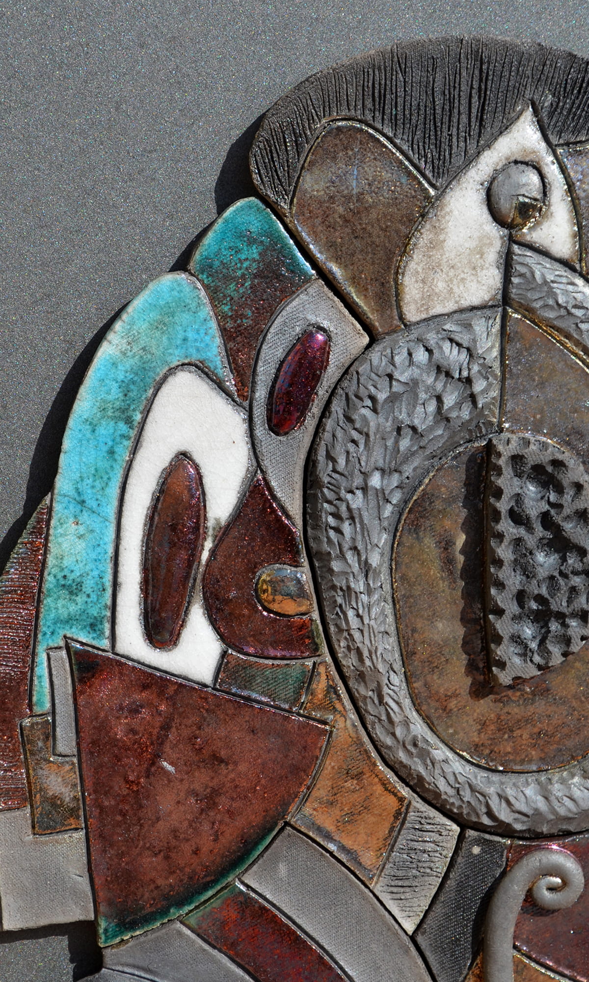 mural cerámica extasis detalle