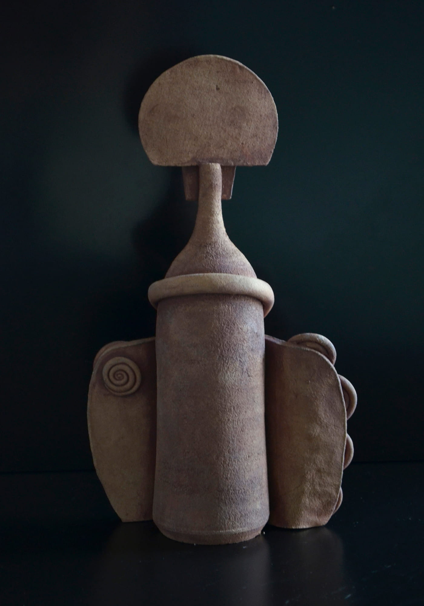 escultura espiral espalda